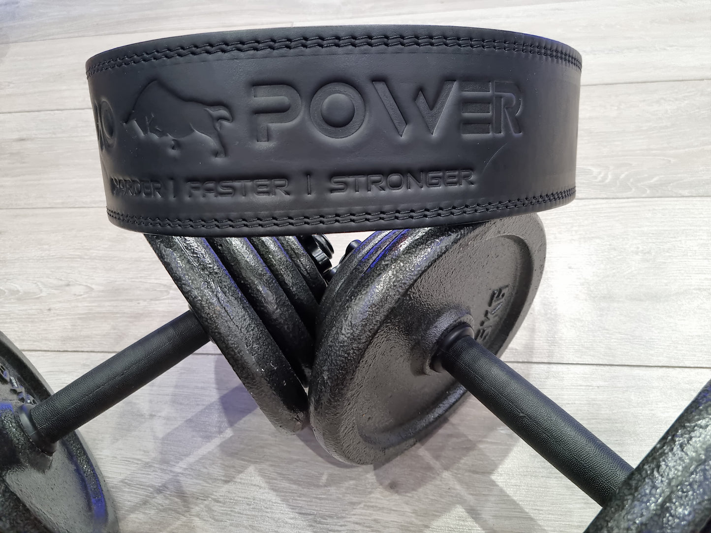 MO POWER x Premium leather Lever belt