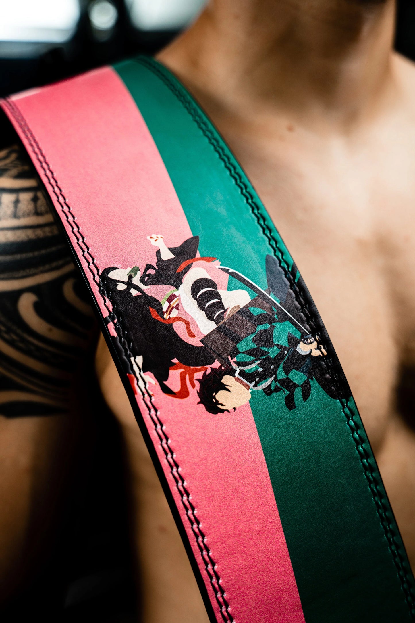 MO POWER x Premium DUO Anime leather Lever belt