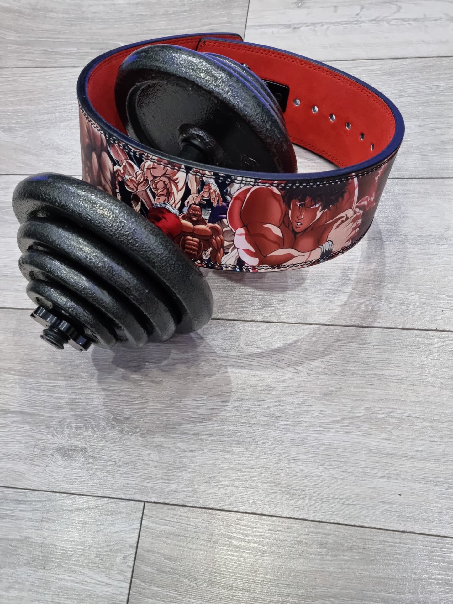 MO POWER x Premium BAKI Anime leather Lever belt