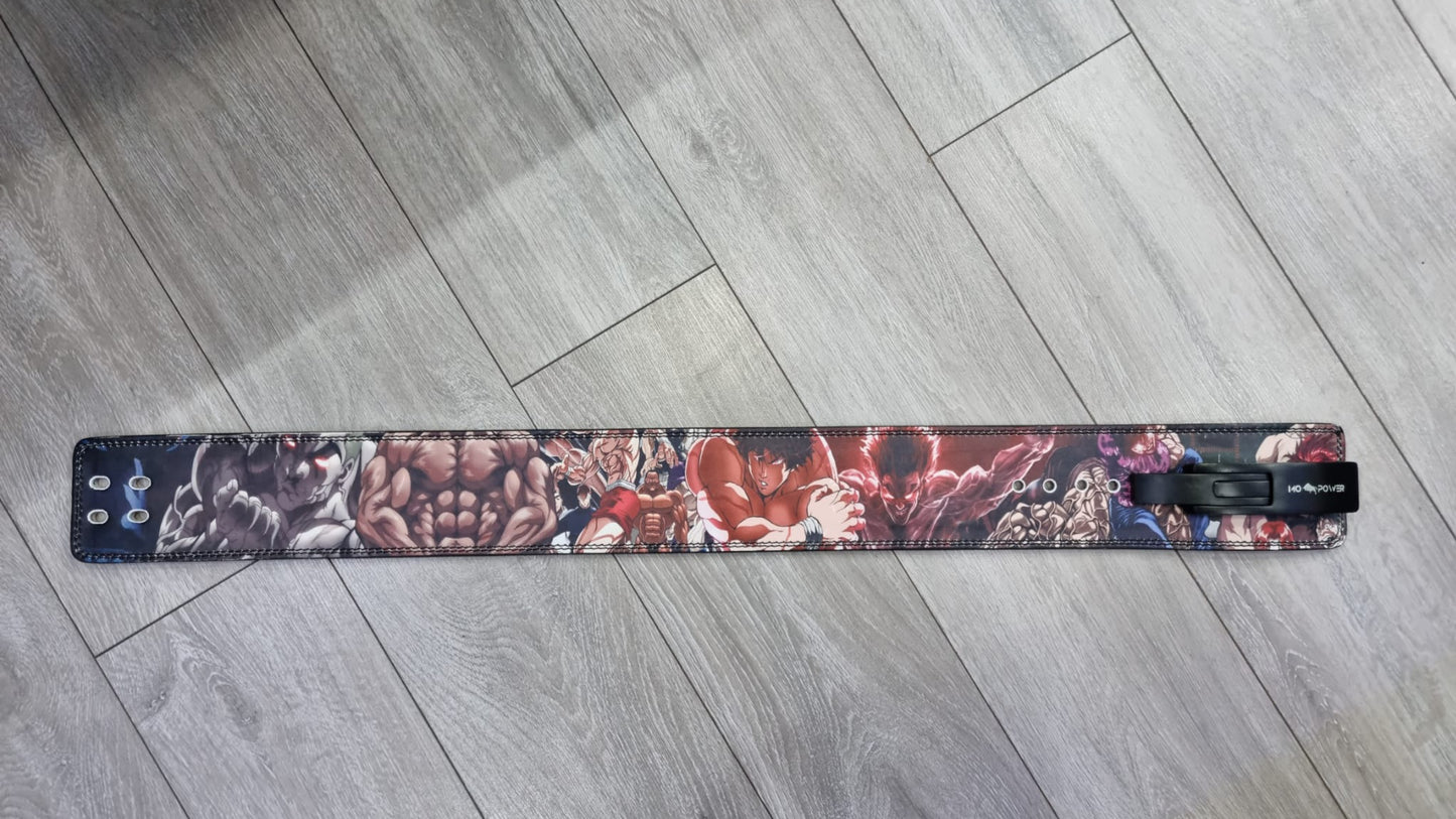 MO POWER x Premium BAKI Anime leather Lever belt