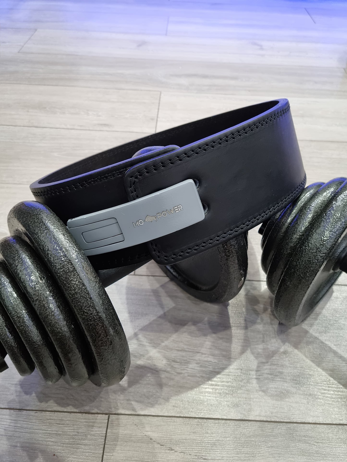 MO POWER x Premium leather Lever belt