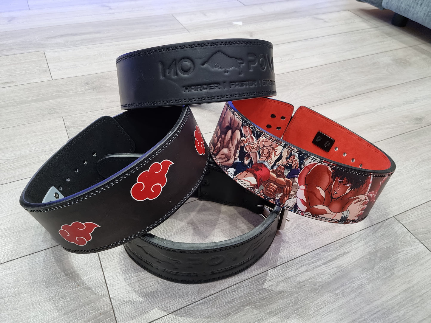 MO POWER x Premium Akatsuki leather Lever belt