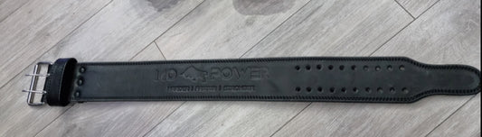 MO POWER x Premium powerlifting double prong 4" leather belt